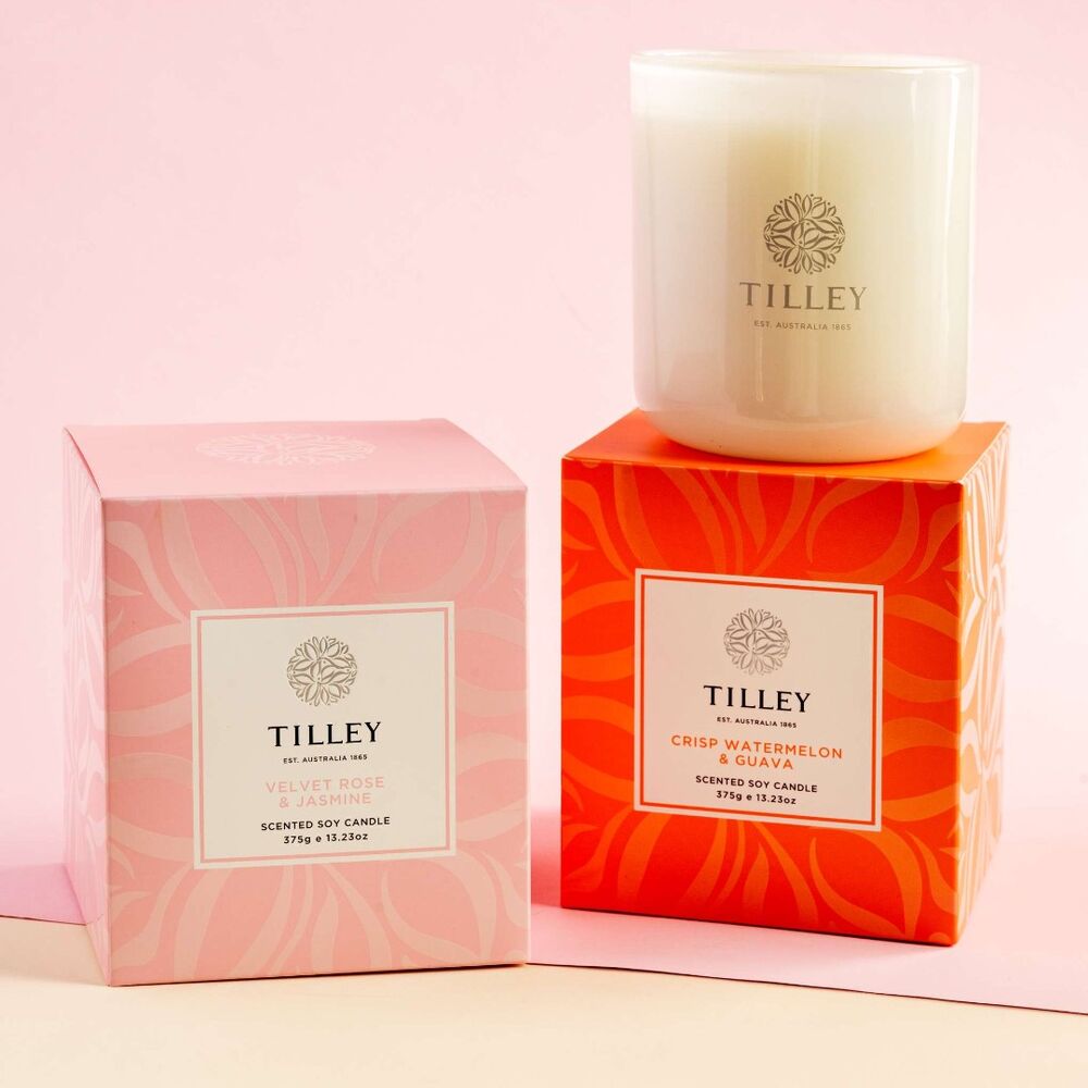 Tilley Rainbow Collection - Velvet Rose & Jasmine Soy Candle