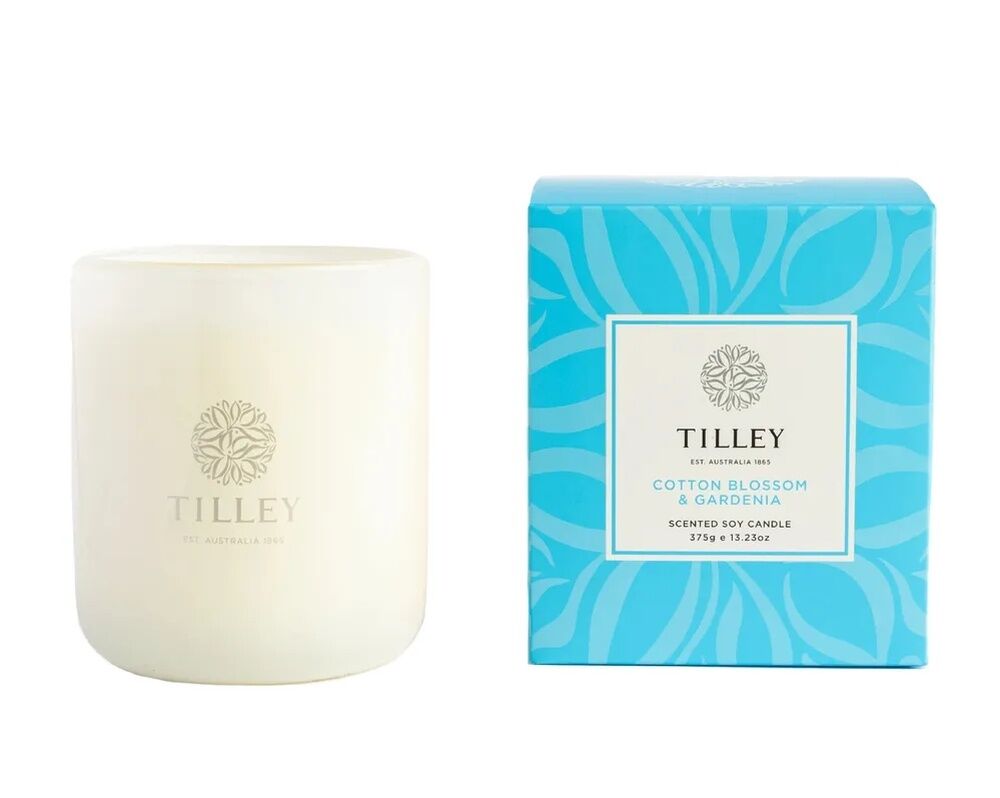 Tilley Rainbow Collection - Fresh Cotton Blossom & Gardenia Soy Candle