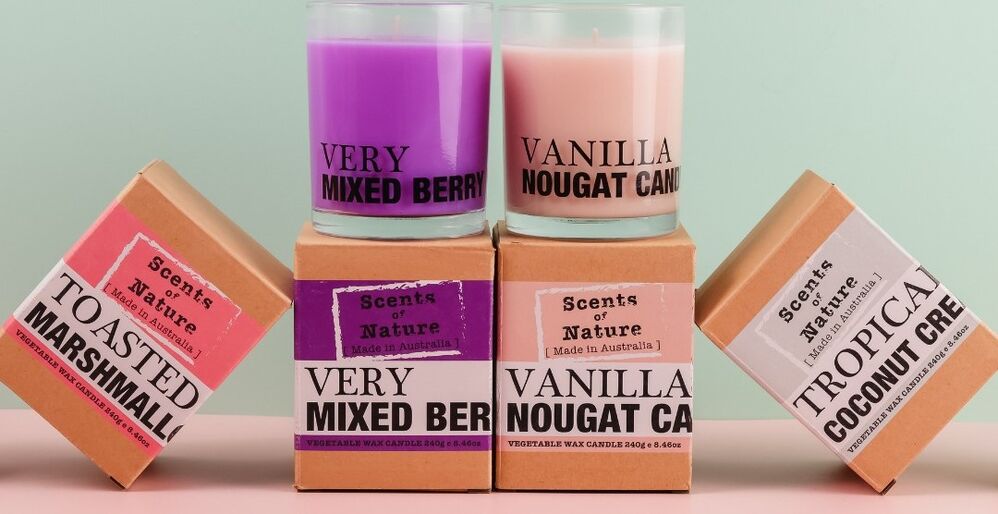 Scents of Nature by Tilley Soy Candle - Vanilla Nougat Candy