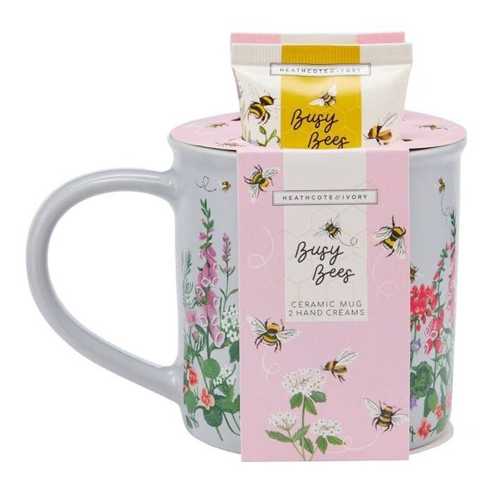 Heathcote & Ivory - Busy Bees Mug and Hand Creams Set
