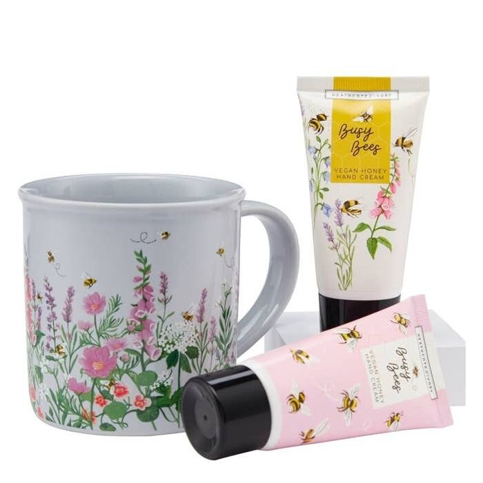Heathcote & Ivory - Busy Bees Mug and Hand Creams Set