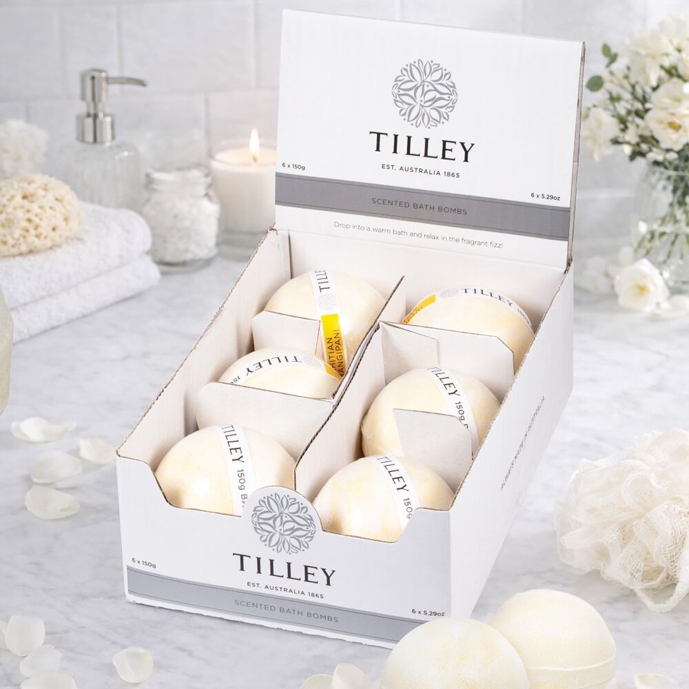 Tilley Fragranced Bath Bomb - Tahitian Frangipani