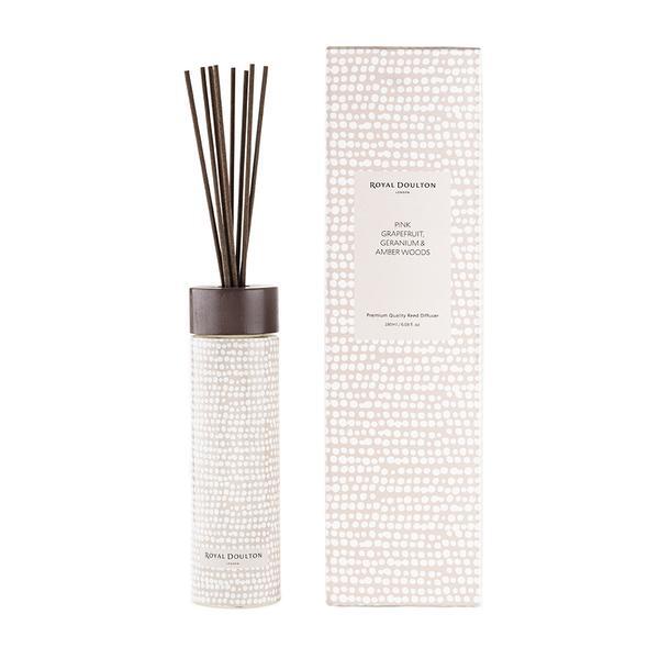 Royal Doulton Home Fragrance Elements Reed Diffuser - Pink Grapefruit, Geranium, Amber & Woods