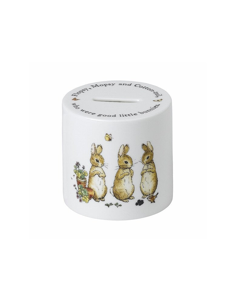 Beatrix Potter by Wedgewood - Flopsy, Mopsy And Cotton-tail Money Box