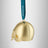 Waterford Golden Christmas Football Helmet Hanging Ornament