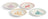 Royal Doulton Christmas 1815 Mixed Colours Plate 4 Piece Set