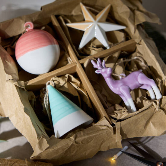 Royal Doulton Christmas 1815 Shapes Hanging Ornament (Set of 4)