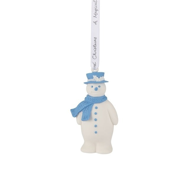 Wedgwood Snowman Blue Hanging Ornament