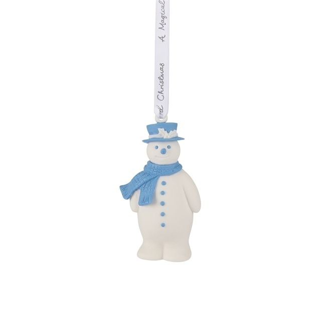 Wedgwood Snowman Blue Hanging Ornament
