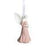 Wedgwood Christmas Angel Hanging Ornament - Pink