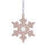 Wedgwood Christmas Snowflake Hanging Ornament - Pink