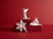 Wedgwood Christmas Snowflake Hanging Ornament - Pink