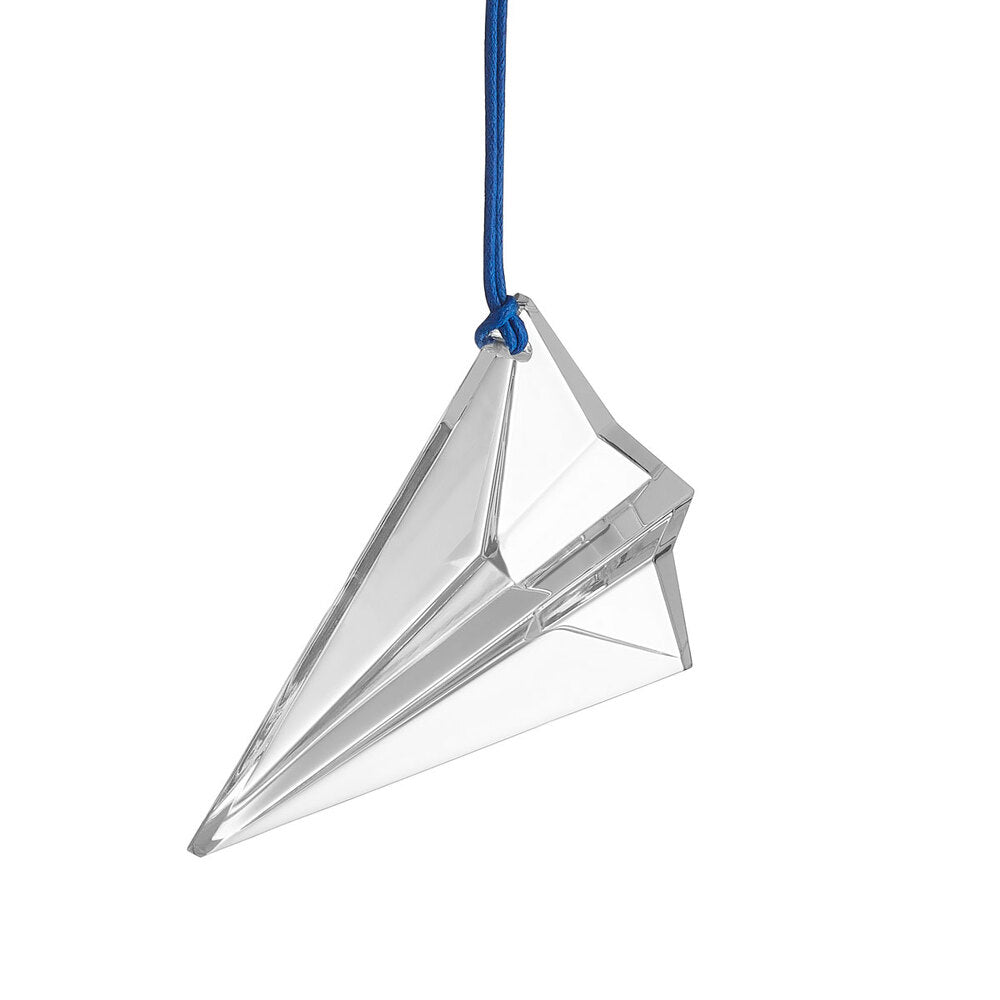 Waterford Crystal Origami Aeroplane Hanging Ornament