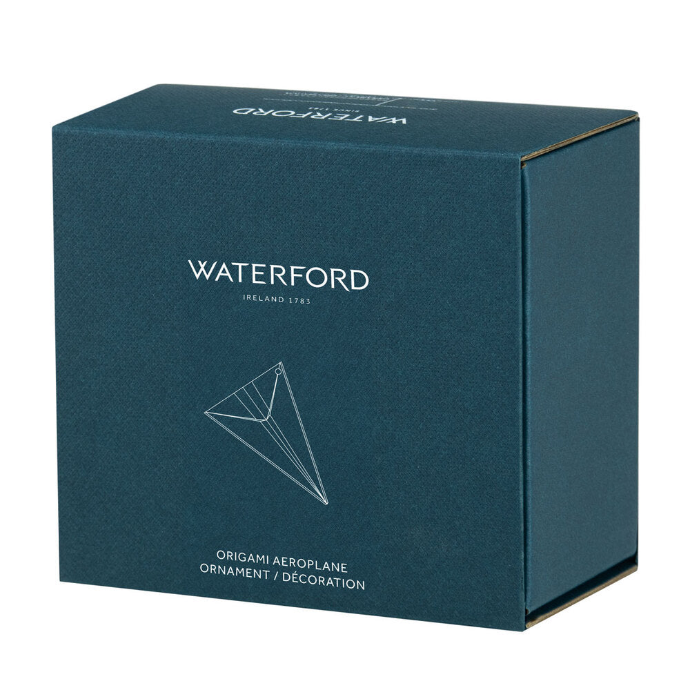 Waterford Crystal Origami Aeroplane Hanging Ornament
