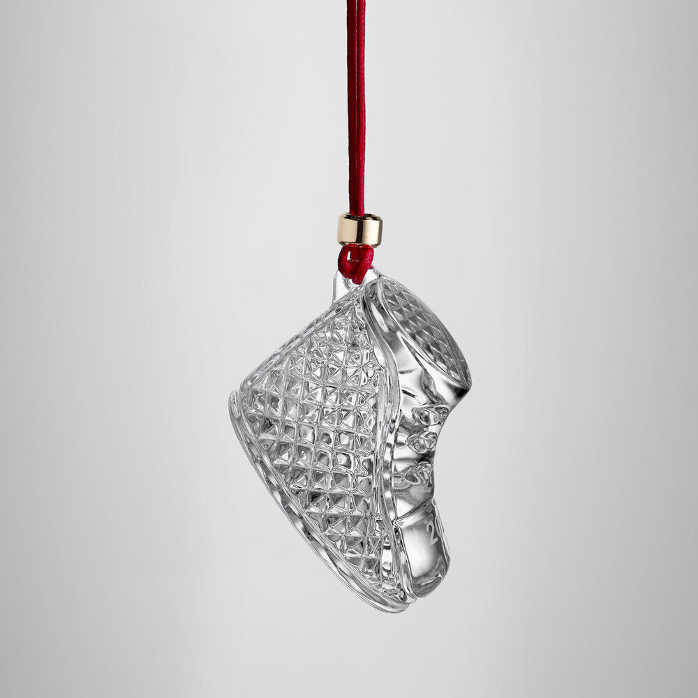 Waterford Crystal Baby's First Christmas Boot 2024 Hanging Ornament
