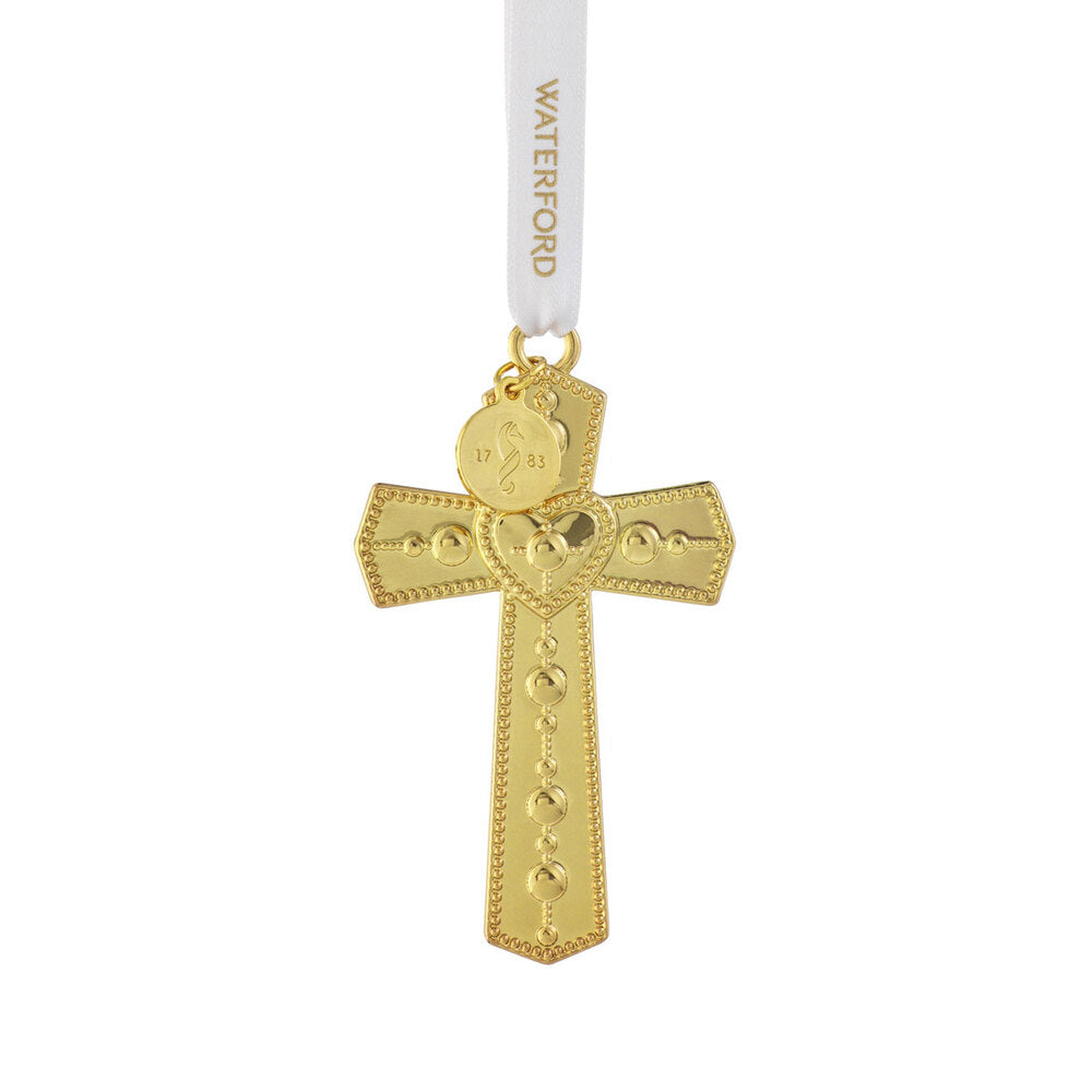 Waterford Golden Cross Hanging Ornament