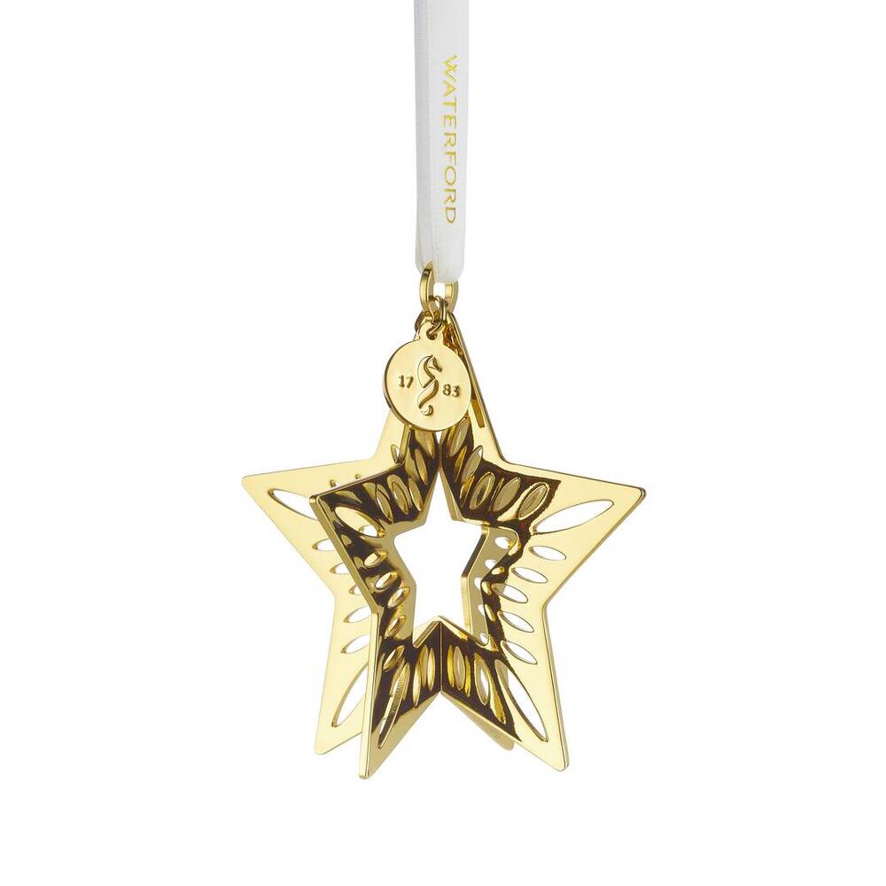 Waterford Golden 3D Star Hanging Ornament