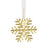 Waterford Golden Snowflake Hanging Ornament