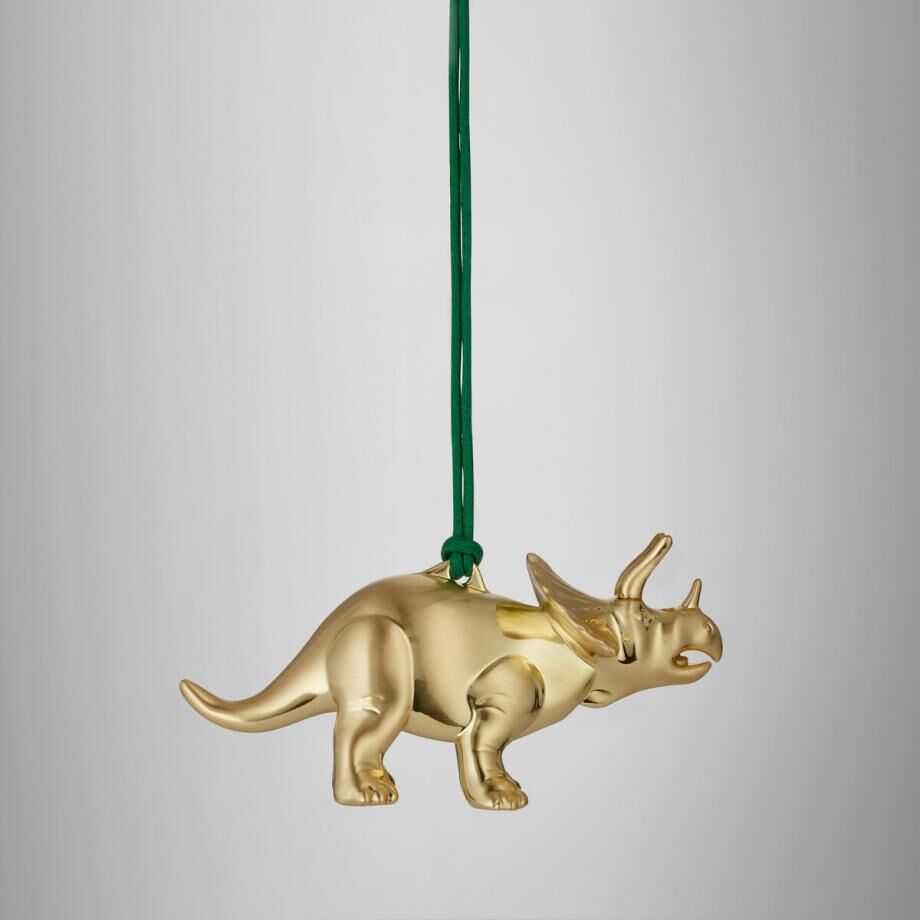 Waterford Golden Triceratops Hanging Ornament
