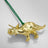 Waterford Golden Triceratops Hanging Ornament