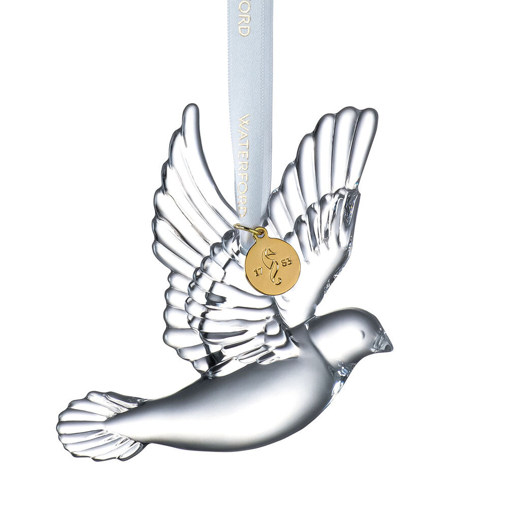 Waterford Crystal Dove Of Peace Hanging Ornament