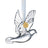 Waterford Crystal Dove Of Peace Hanging Ornament