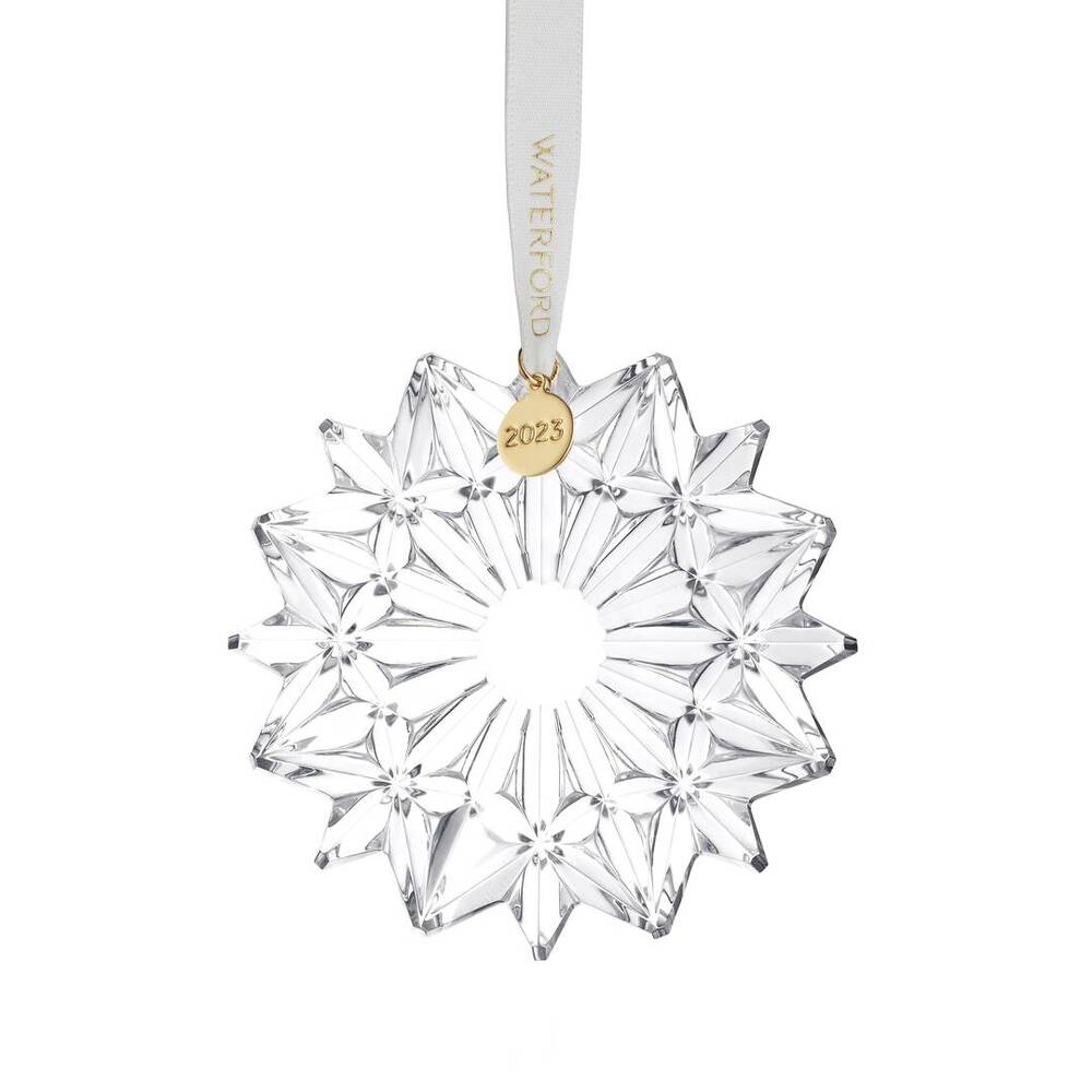 Waterford Crystal 2023 Annual Snowcrystal Hanging Ornament