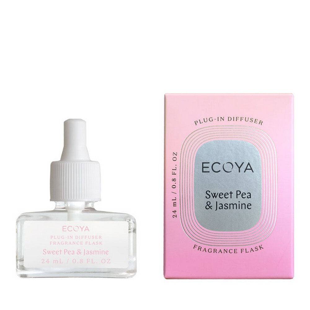 Ecoya Plug-In Diffuser Fragrance Flask - Sweet Pea & Jasmine