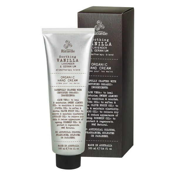 Urban Rituelle Flourish Organics Hand Cream - Vanilla, Lavender & Geranium 100ml