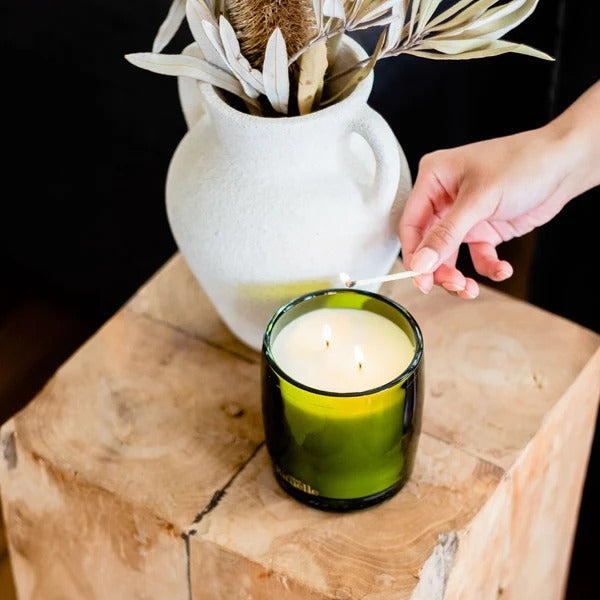 Urban Rituelle Flourish Organics Soy Candle - Lemongrass, Lemon Myrtle, Grapefruit & Eucalyptus 400gm