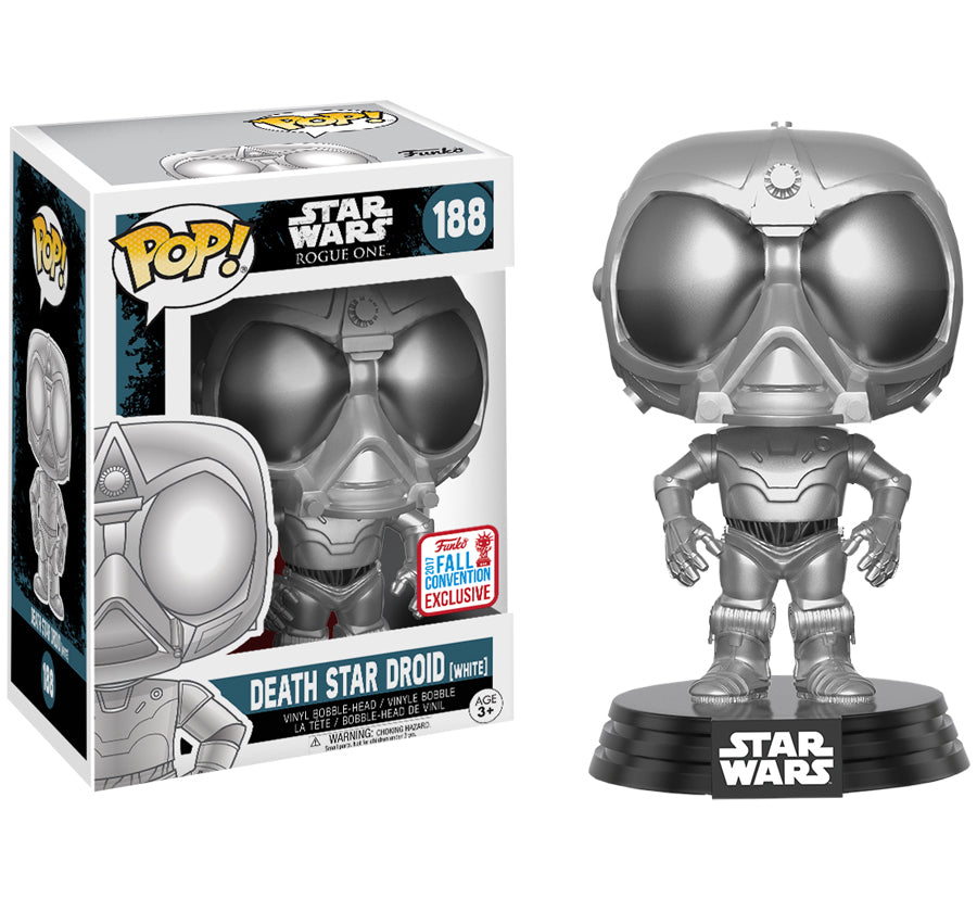 Pop! Vinyl - Star Wars: Rogue One - Death Star Droid Chrome NYCC 2017 US Exclusive