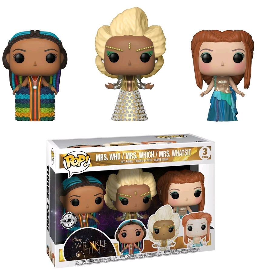 Pop! Vinyl - Disney A Wrinkle in Time - Mrs Who, Mrs Which & Mrs Whatsit US Exclusive 3-Pack