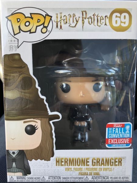 Pop! Vinyl - Harry Potter - Hermione with Sorting Hat - NYCC 2018 - VAULTED