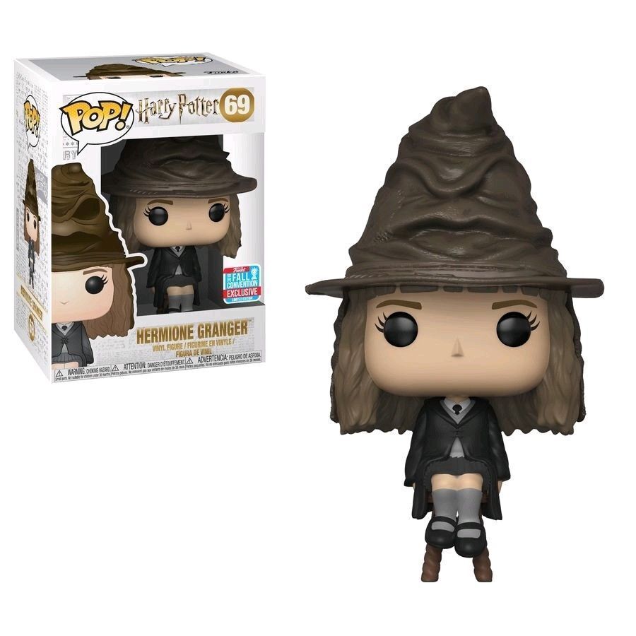 Pop! Vinyl - Harry Potter - Hermione with Sorting Hat - NYCC 2018 - VAULTED