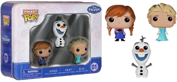 Pop! Vinyl - Disney Frozen - Elsa, Anna & Olaf Pocket 3-Pack Tin