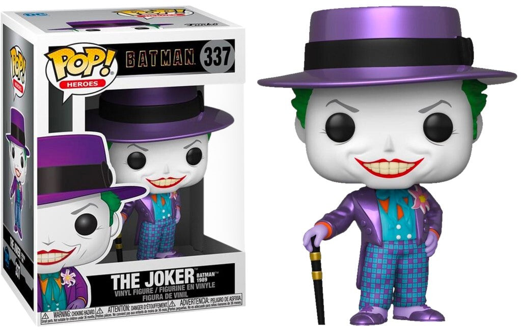 Pop! Vinyl - Batman 1989 - Joker with Hat Metallic US Exclusive