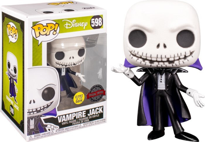 Pop! Vinyl - Disney Nightmare Before Christmas - Jack Vampire Glow US Exclusive