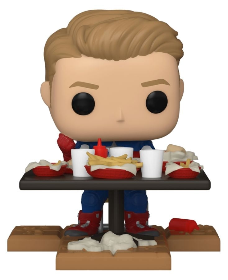 Pop! Vinyl - Marvel Avengers - Captain America Victory Shawarma US Exclusive Deluxe