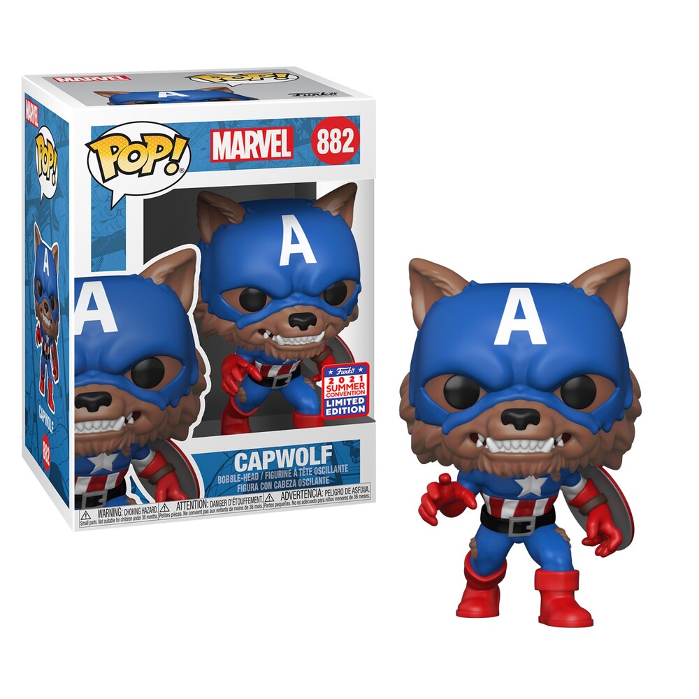 Pop! Vinyl - Marvel Captain America - Capwolf Year Of The Shield SDCC 2021 US Exclusive