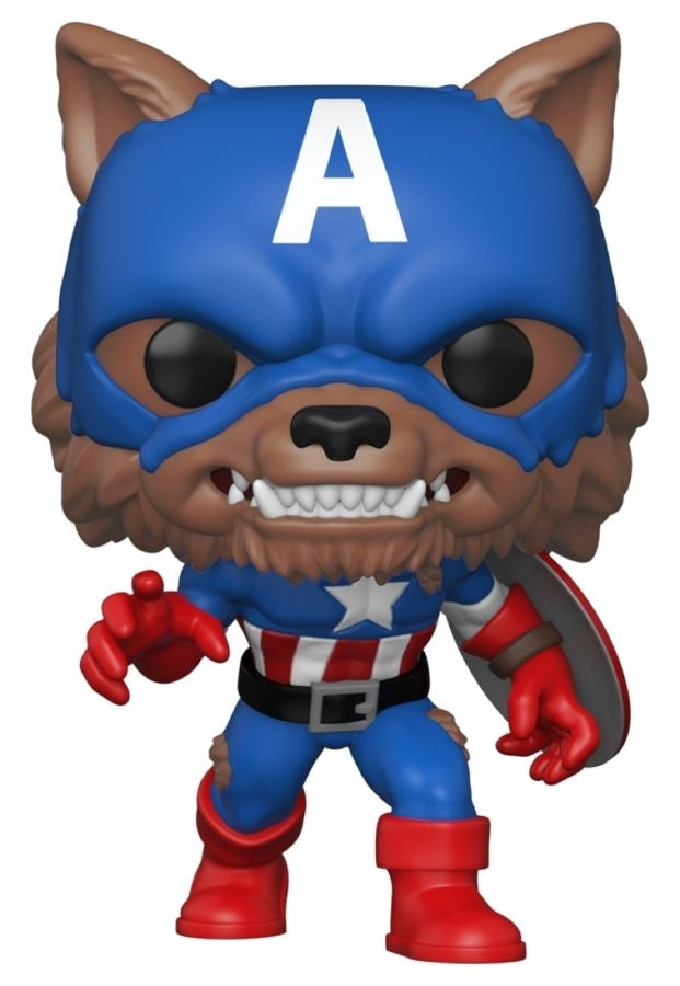 Pop! Vinyl - Marvel Captain America - Capwolf Year Of The Shield SDCC 2021 US Exclusive