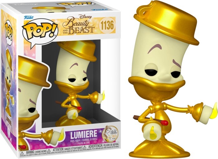 Pop! Vinyl - Disney Beauty and the Beast (1991) - 30th Anniversary Lumiere
