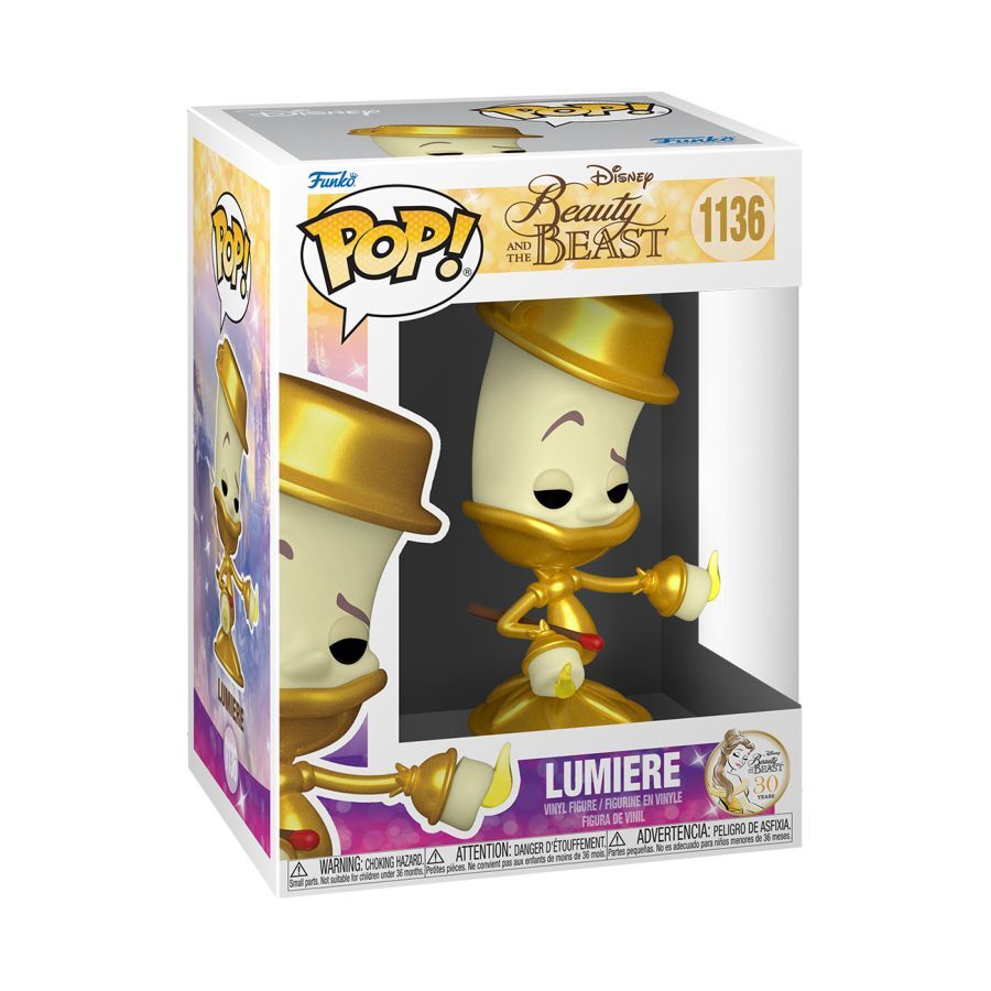 Pop! Vinyl - Disney Beauty and the Beast (1991) - 30th Anniversary Lumiere