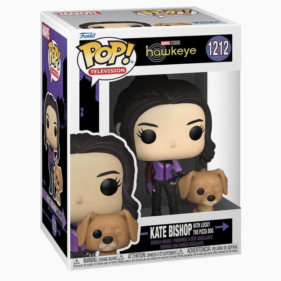 Pop! Vinyl - Marvel Hawkeye - Kate Bishop with Lucky the Pizza Dog