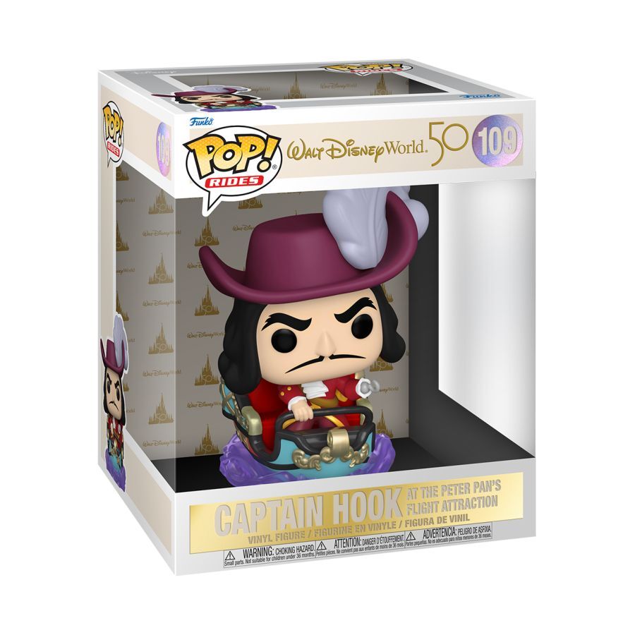 Pop! Vinyl - Walt Disney World 50th Anniversary - Captain Hook at the Peter Pan's Flight Attraction