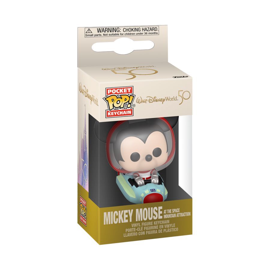 Pop! Vinyl Keychain - Walt Disney World 50th Anniversary - Mickey Mouse at the Space Mountain Attraction