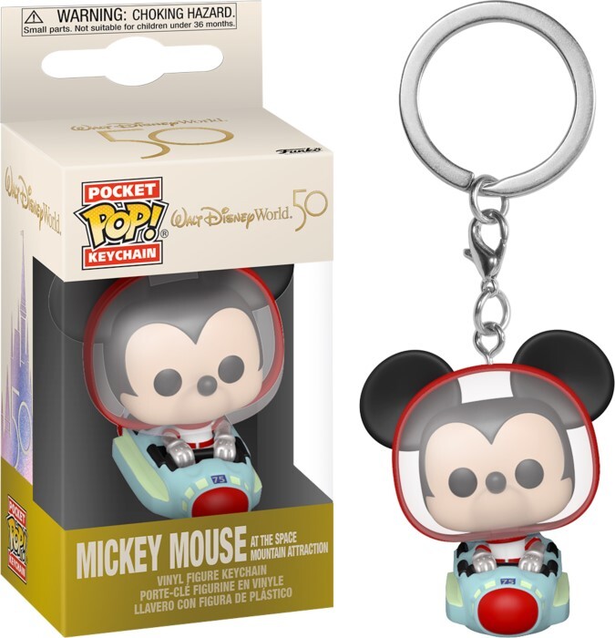 Pop! Vinyl Keychain - Walt Disney World 50th Anniversary - Mickey Mouse at the Space Mountain Attraction