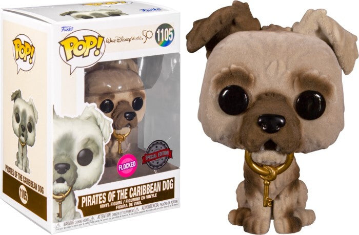 Pop! Vinyl - Walt Disney World 50th Anniversary - Pirates of the Caribbean Dog with Keys US Exclusive Flocked