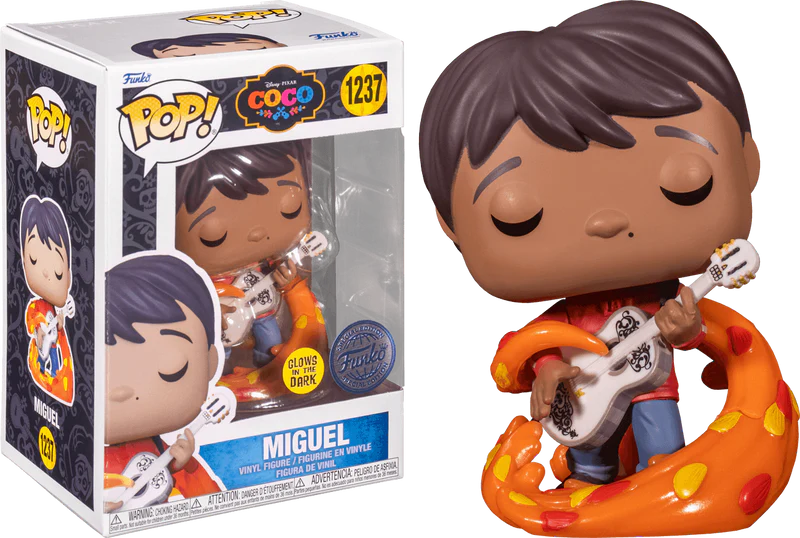Pop! Vinyl - Disney Pixar Coco - Miguel with Guitar Glow in the Dark US Exclusive