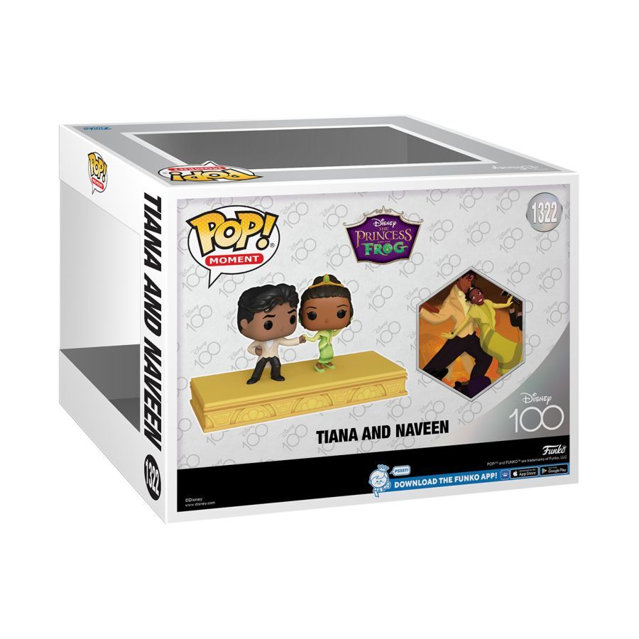 Pop! Vinyl D100 Disney Special Edition - Princess & The Frog - Tiana & Naveen Movie Moments