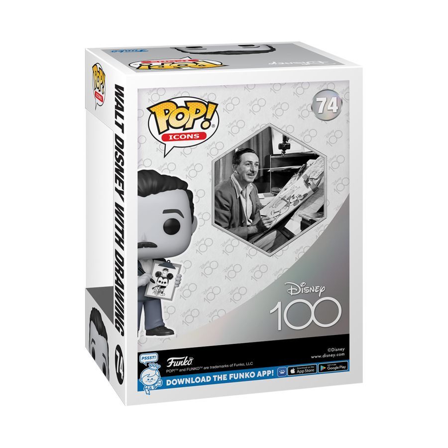 Pop! Vinyl D100 Special Edition - Walt with Drawing